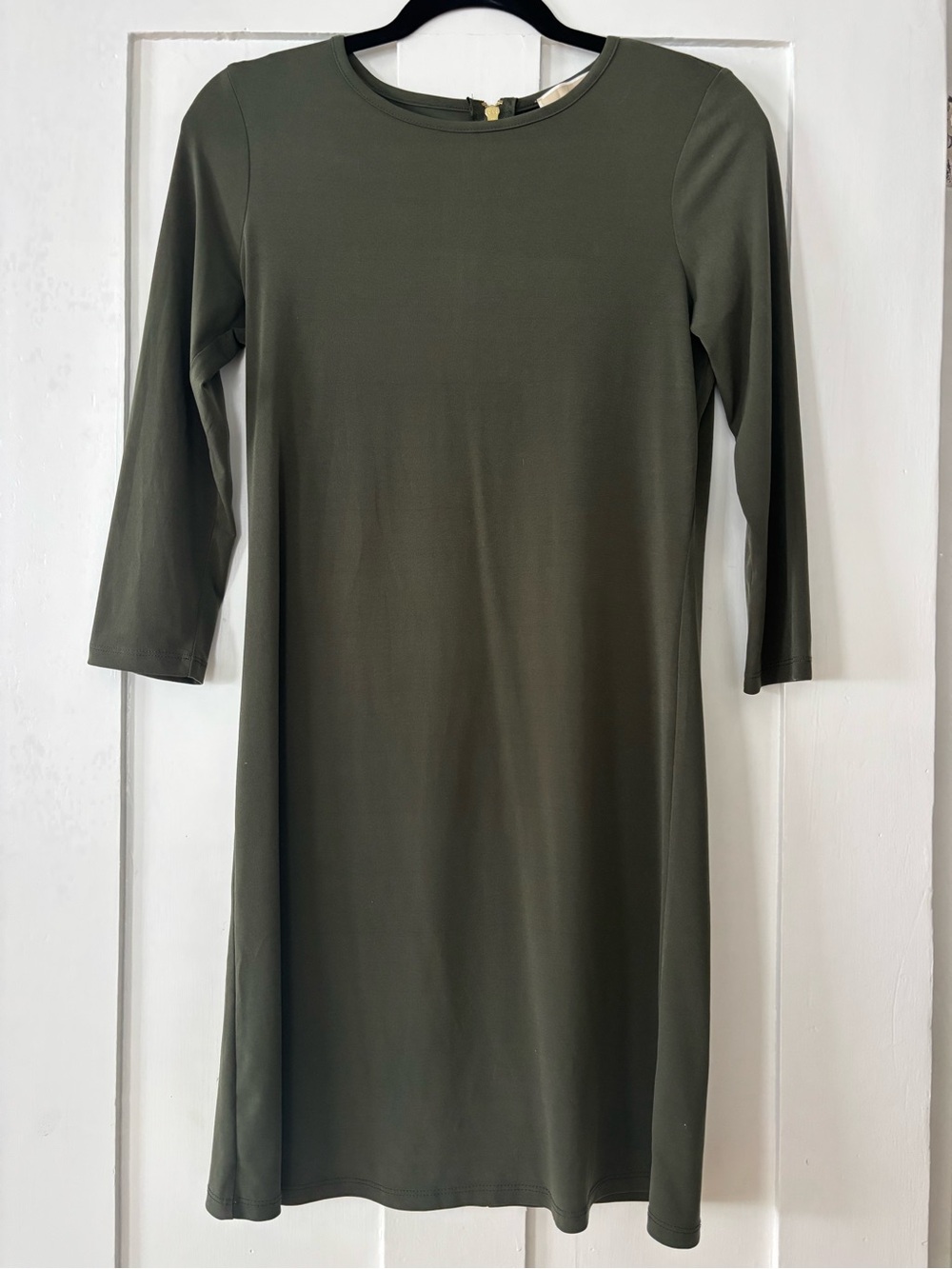 Michael Kors Olive Green Shift Dress - Size XS